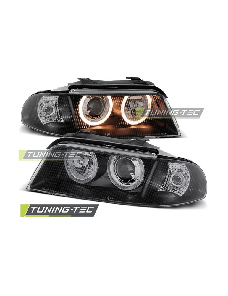 Phares noirs pour AUDI A4 01.99-09.00