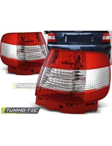 Feux arrière rouges blancs pour AUDI A4 11.94-09.00
