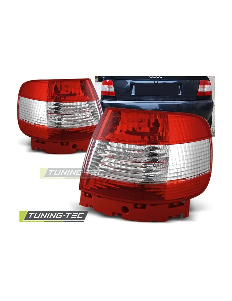 Feux arrière rouges blancs pour AUDI A4 11.94-09.00