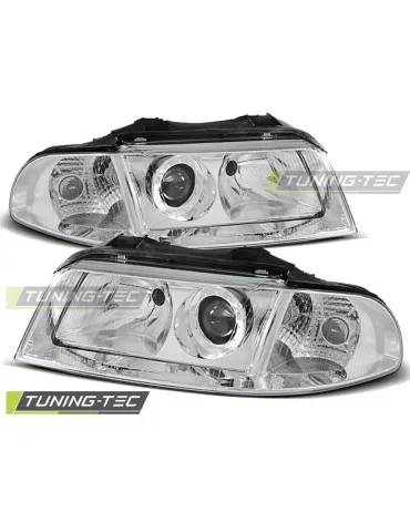Phares chromés pour AUDI A4 01.99-11.00