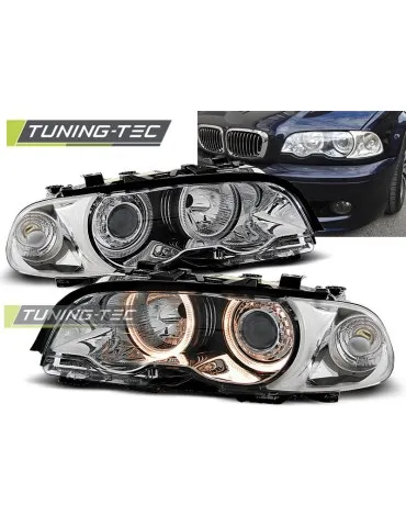 Phares chromés pour BMW E46 04.99-08.01 Coupé Cabriolet