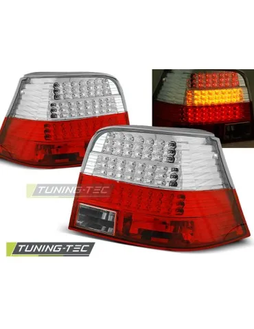 Feux arrière à LED rouges blancs pour VW GOLF 4 09.97-09.03