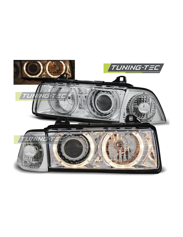 Phares chromés pour BMW E36 12.90-08.99