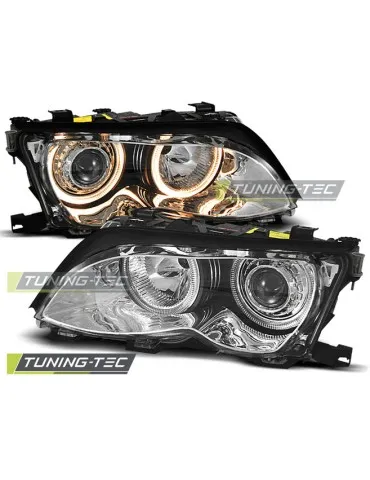 Phares chromés pour BMW E46 09.01-03.05 S/T