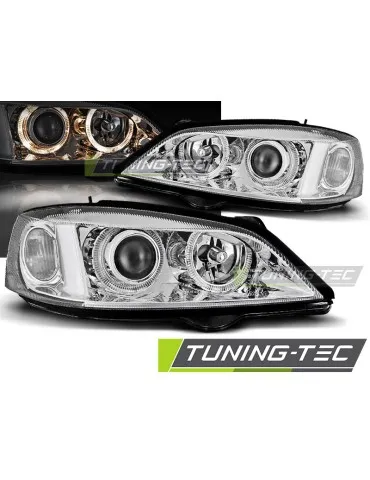 Phares chromés pour OPEL ASTRA G 09.97-02.04