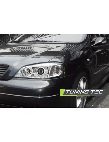 Phares chromés pour OPEL ASTRA G 09.97-02.04