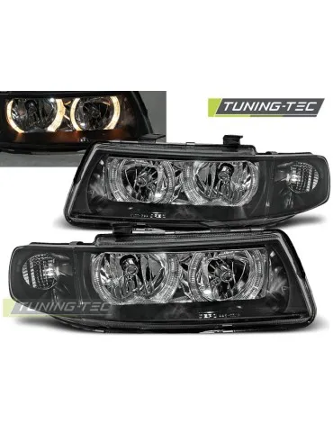 Phares à LED noirs pour SEAT LEON TOLEDO 04.99-08.04