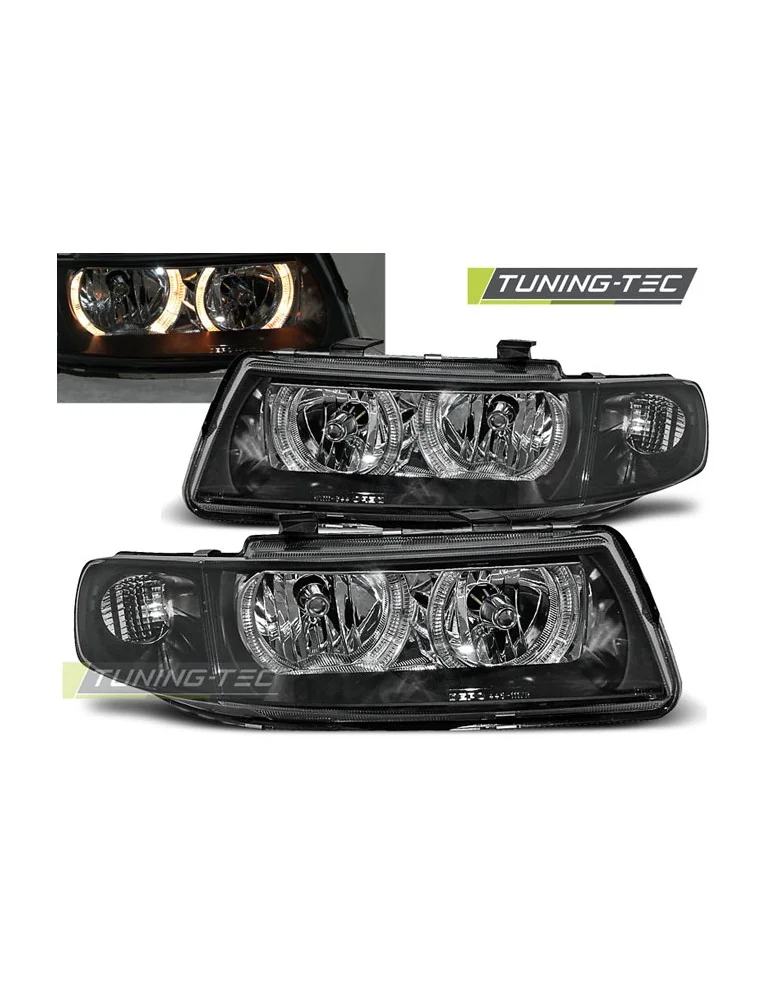 Phares à LED noirs pour SEAT LEON TOLEDO 04.99-08.04