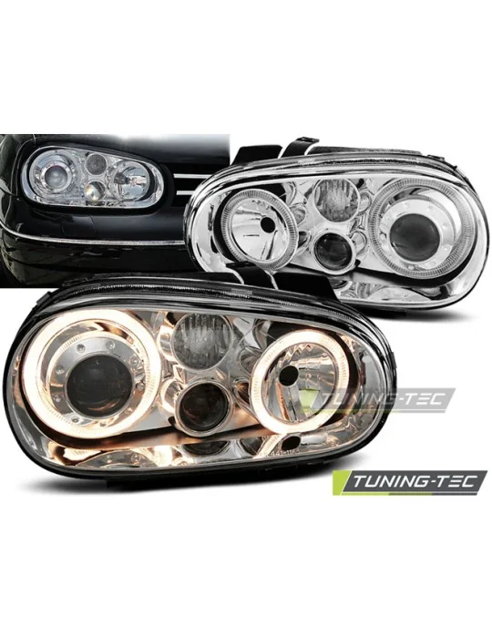 Phares chromés pour VW Golf 4 (1997 - 2003)