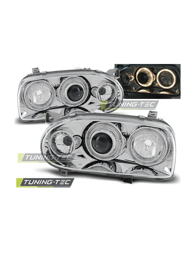 Phares chromés pour VW GOLF 3 09.91-08.97