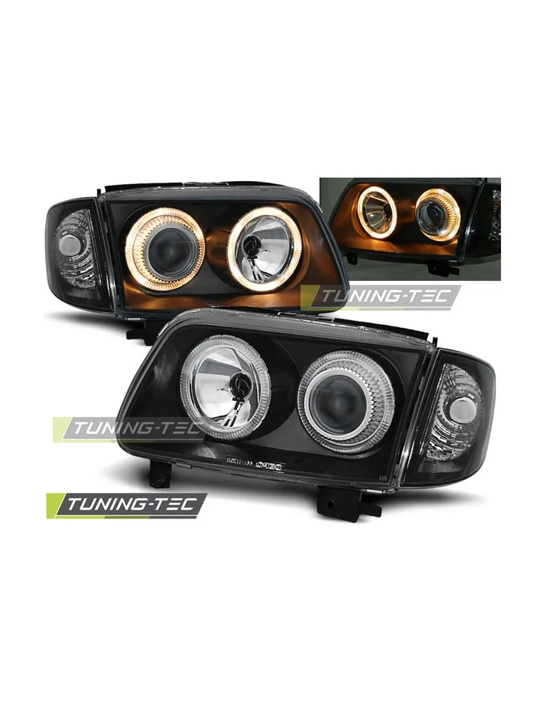 Phares noirs pour VW POLO 6N2 10.99-10.01