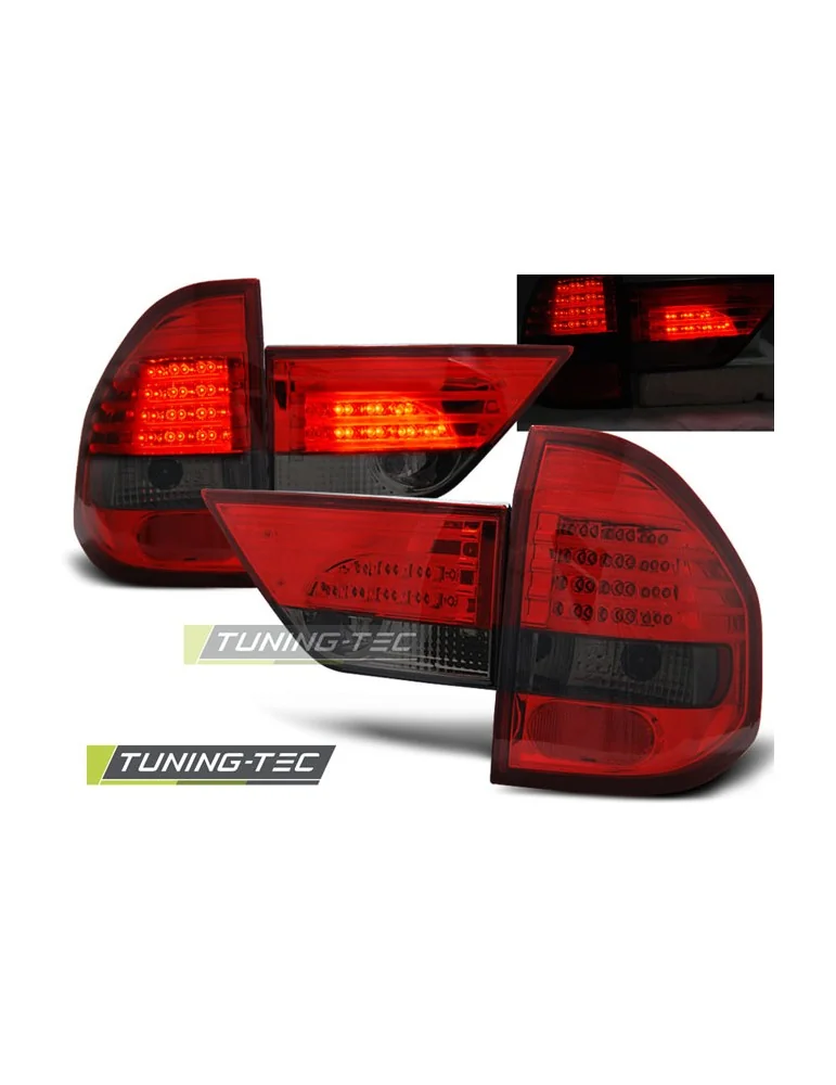 Feux arrière à LED fumés rouges pour BMW X3 E83 01.04-06