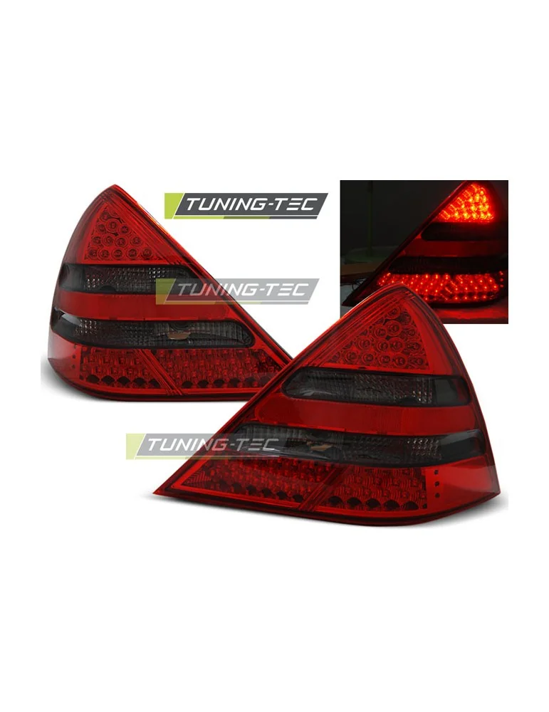 Feux arrière à LED fumés rouges pour MERCEDES R170 SLK 04.96-04
