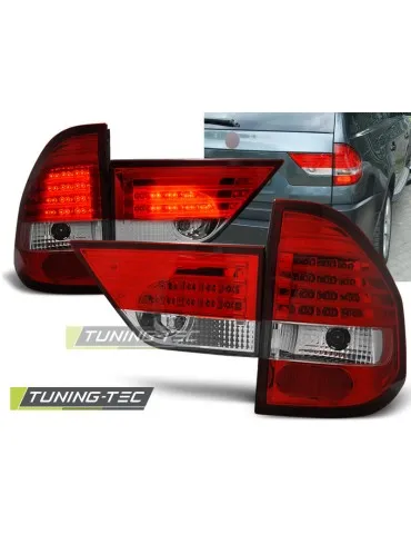 Feux arrière à LED rouges blancs pour BMW X3 E83 01.04-06