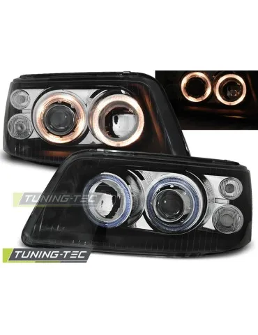 Phares noirs pour VW T5 04.03-08.09