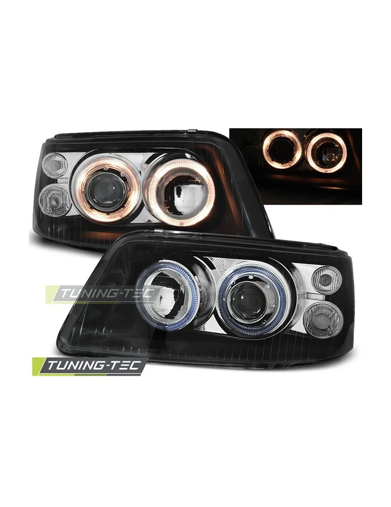 Phares noirs pour VW T5 04.03-08.09