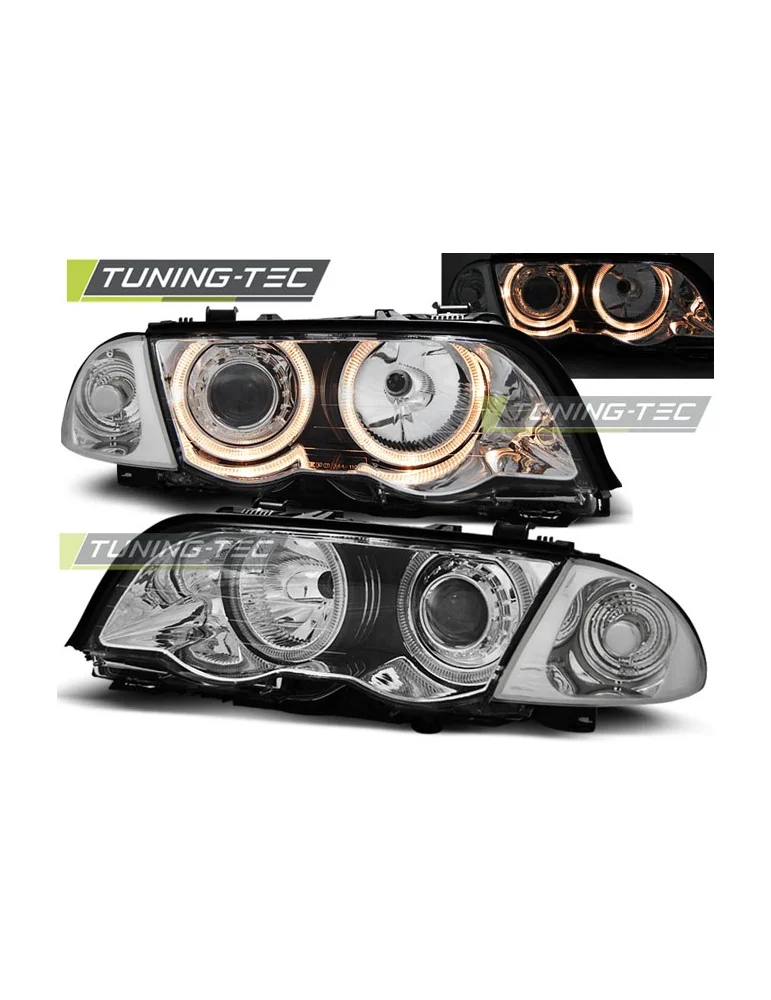 Phares chromés pour BMW E46 05.98-08.01 S/T