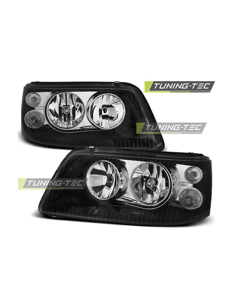 Phares noirs pour VW T5 04.03-08.09