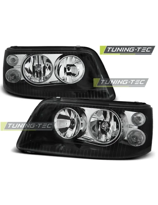 Phares noirs pour VW T5 (2003 - 2009)