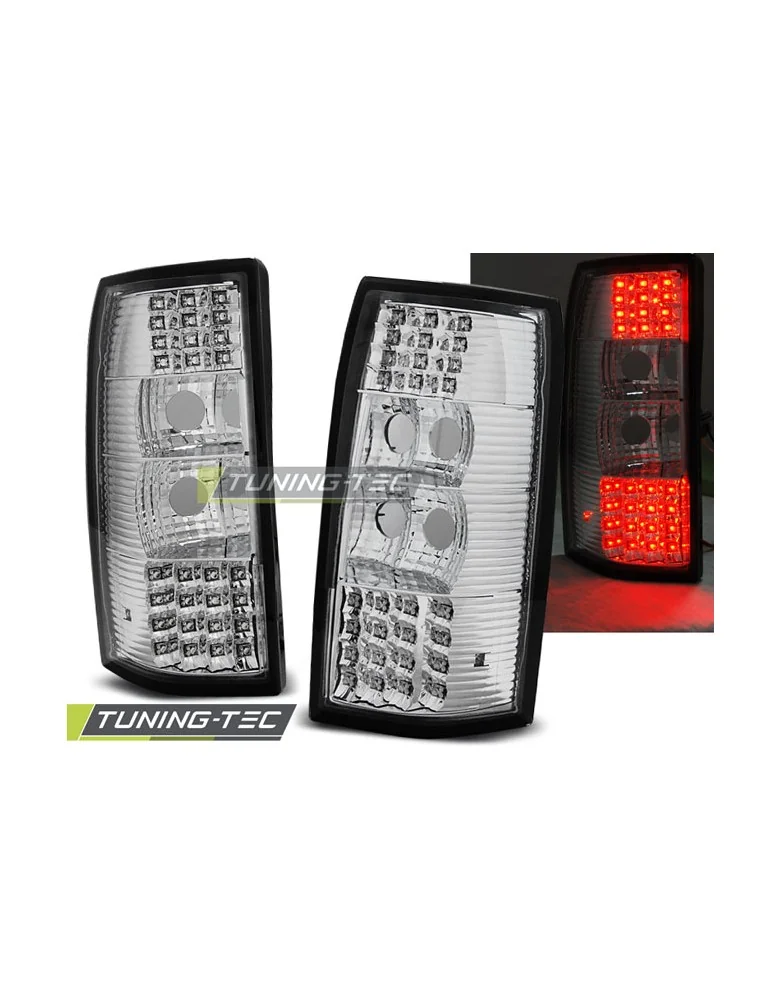 Feux arrière à LED chromés pour OPEL OMEGA B CARAVAN 03.94-09.99