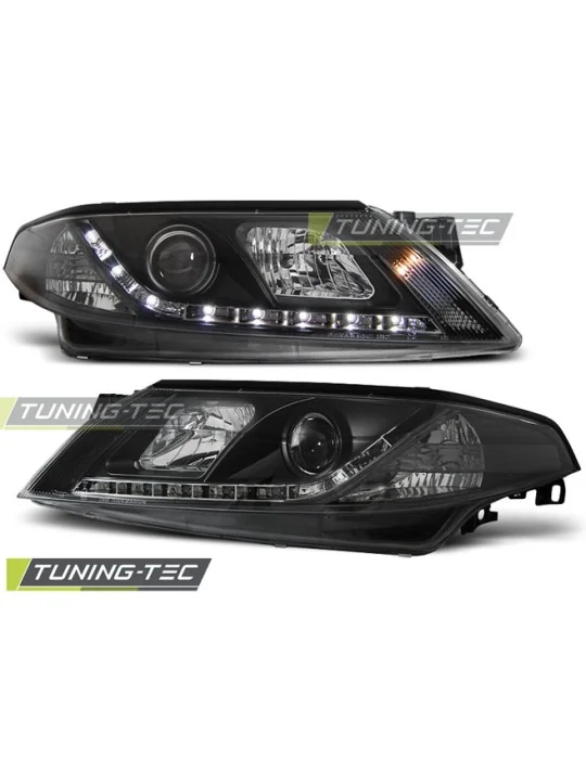 Phares à LED noirs pour Renault Laguna 2 (2001 - 2005)