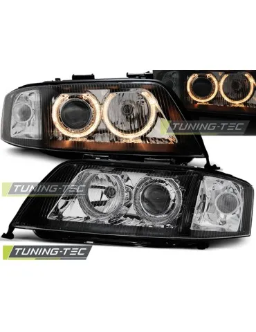 Phares noirs pour AUDI A6 05.97-06.01