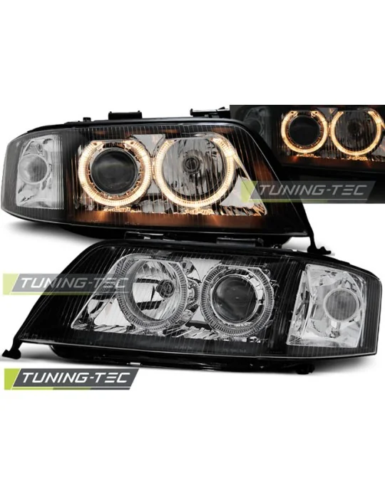 Phares noirs pour Audi A6 (1997 - 2001)