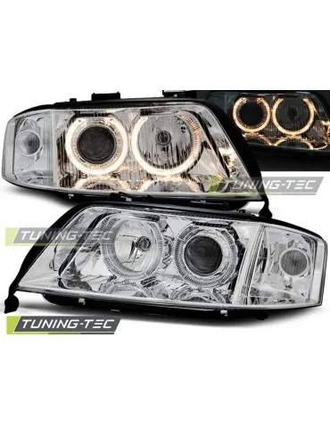 Phares chromés pour AUDI A6 05.97-06.01