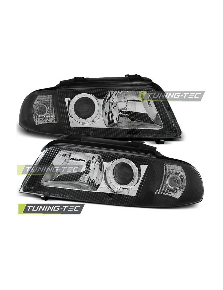 Phares noirs pour AUDI A4 01.99-11.00