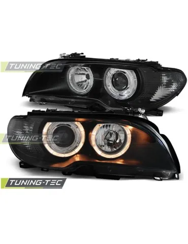 Phares noirs pour BMW E46 04.03-06 Coupé Cabriolet