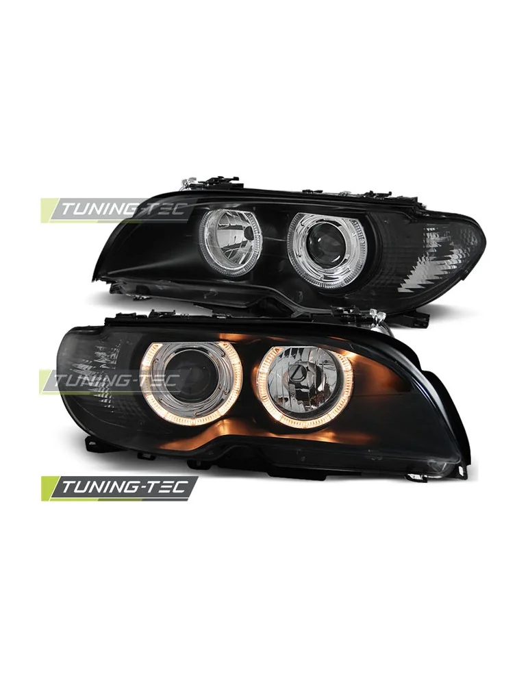 Phares noirs pour BMW E46 04.03-06 Coupé Cabriolet