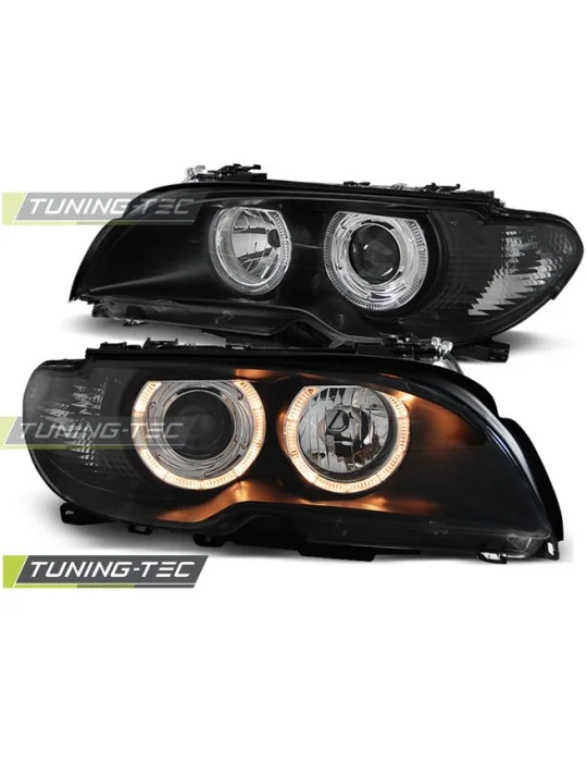 Phares noirs pour BMW E46 Coupé Cabriolet (2003 - 2006)