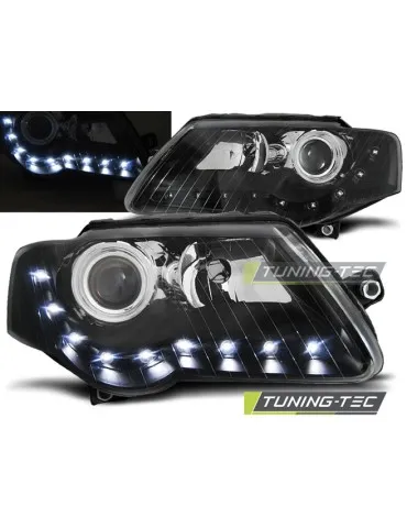 Phares à LED noirs pour VW PASSAT B6 3C 03.05-10