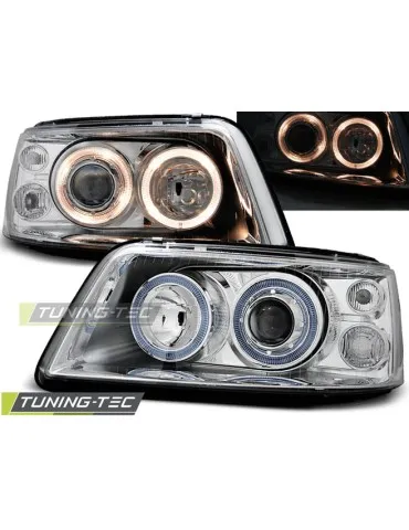 Phares chromés pour VW T5 04.03-08.09
