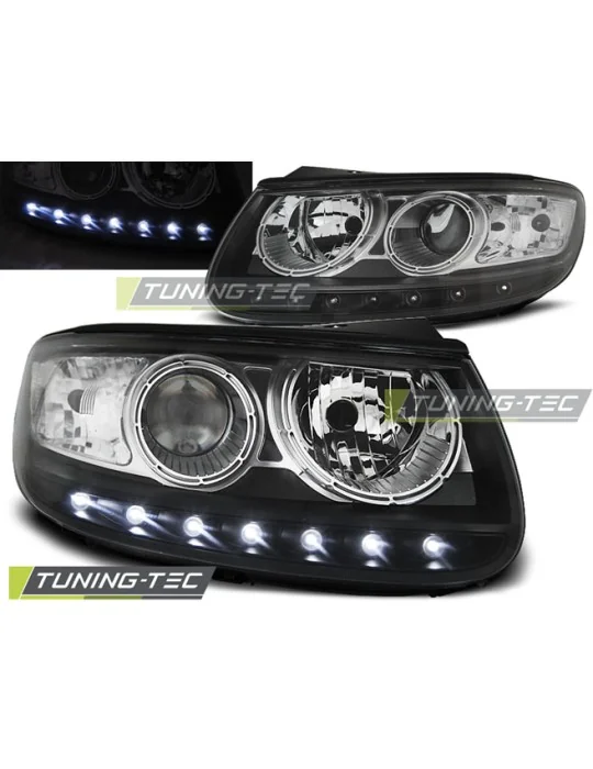 Phares à LED noirs pour Hyundai Santa FE (2006 - 2012)