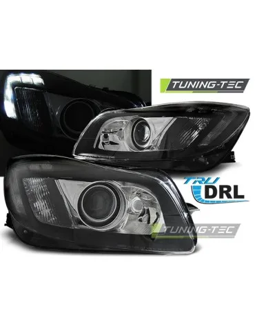 Phares noirs pour OPEL INSIGNIA 08-12 TRU