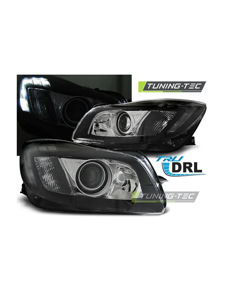 Phares noirs pour OPEL INSIGNIA 08-12 TRU