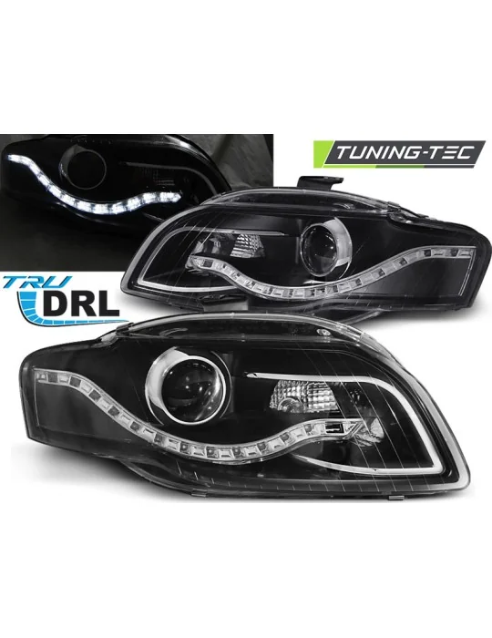 Phares noirs pour Audi A4 B7 (2004 - 2008)