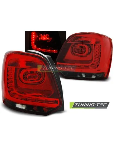 Feux arrière à LED fumés rouges pour VW POLO 09-14