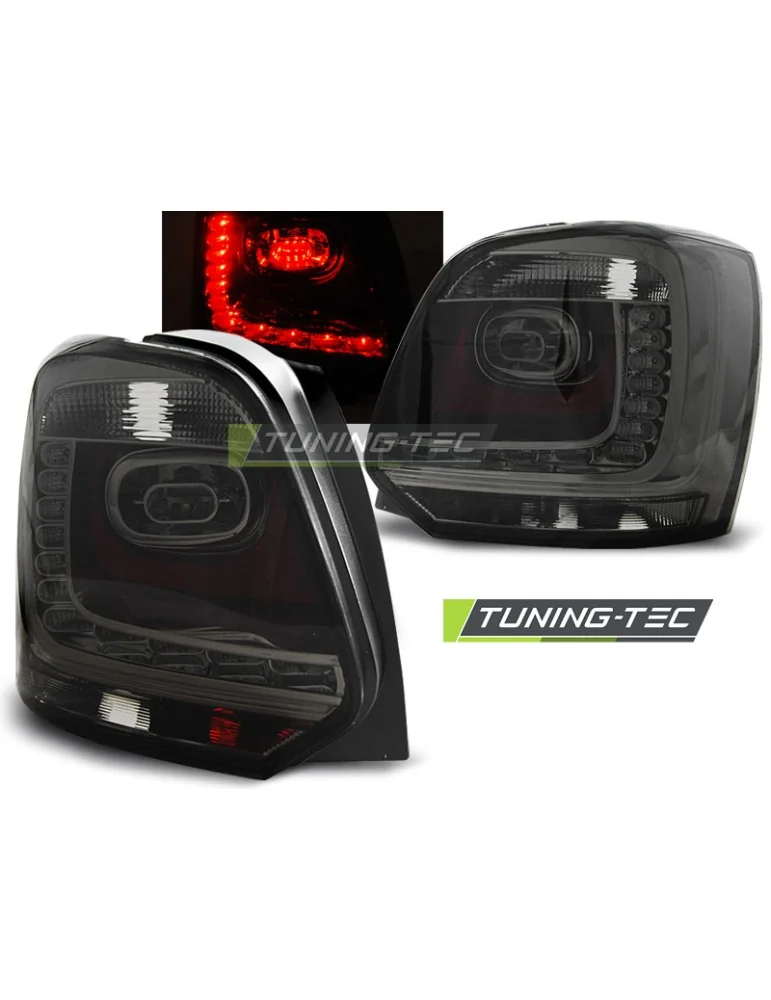 Feux arrière à LED fumés pour VW POLO 09-14