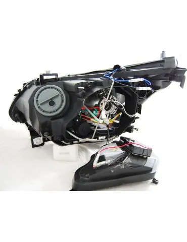 Phares au xénon noirs pour BMW E60/E61 03-04