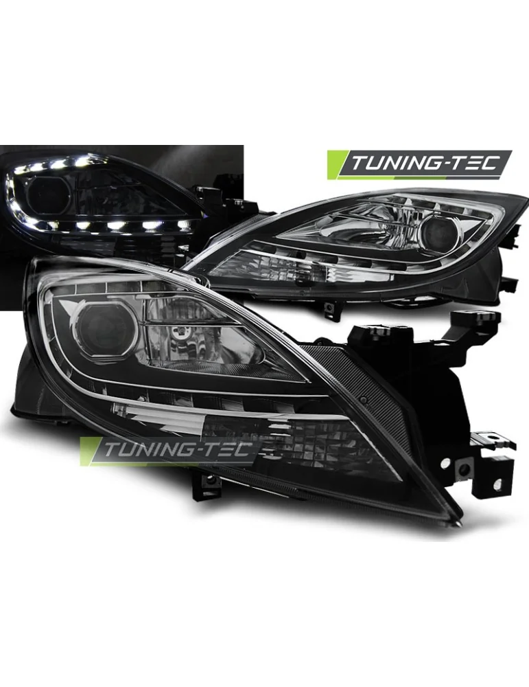 Phares à LED noirs pour MAZDA 6 II 10-12