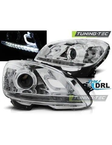 Phares chromés pour MERCEDES W204 07-10