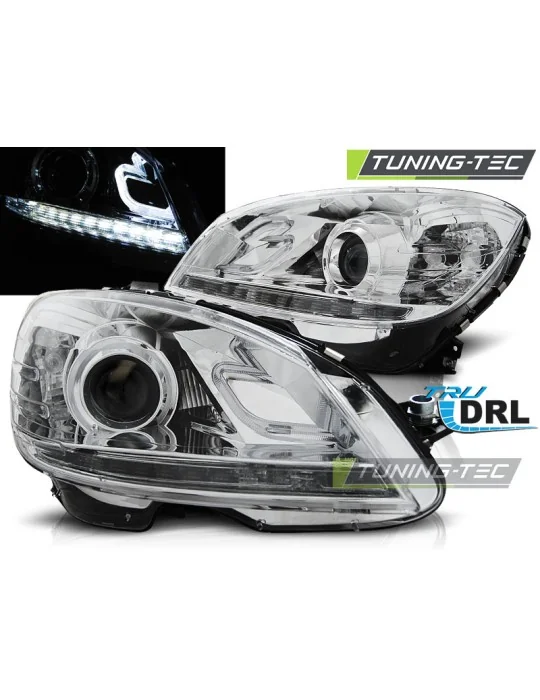 Phares chromés pour Mercedes W204 (2007 - 2010)