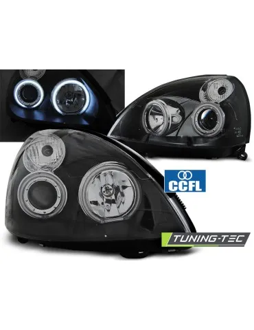 Phares noirs pour RENAULT CLIO II 06.01-09.05