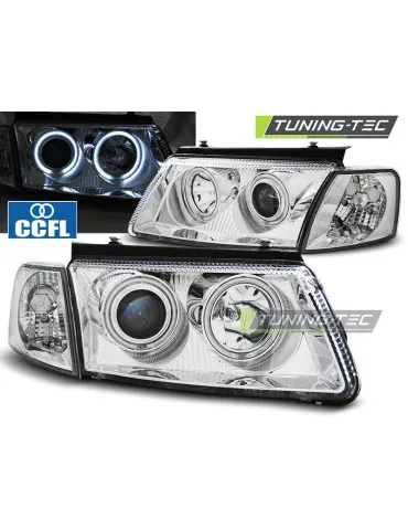 Phares chromés pour VW PASSAT B5 3B 11.96-08.00