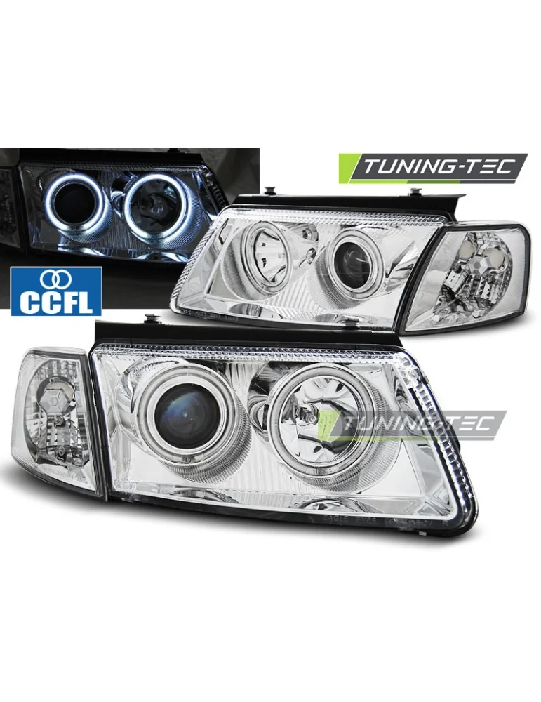 Phares chromés pour VW PASSAT B5 3B 11.96-08.00