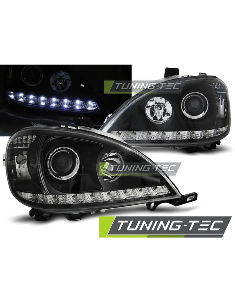 Phares à LED noirs pour MERCEDES W163 ML M-KLASA 09.01-05