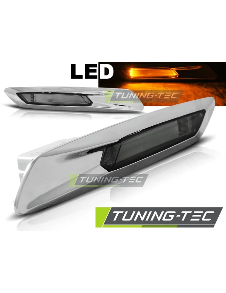 Répétiteurs latéraux à LED fumés pour BMW F10/F11 10-13