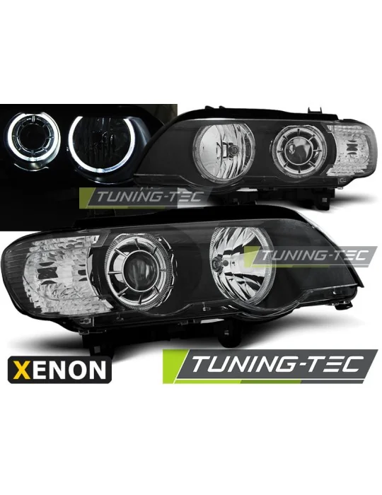 Phares au xénon noirs pour BMW X5 E53 (1999 - 2003)